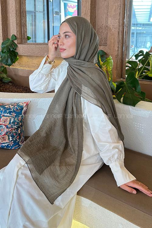 Lamelif Müslin Şal Mint Yeşili