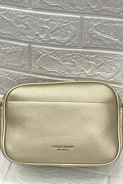 Lamelif Mini Urban Çapraz Askılı Çanta Gold