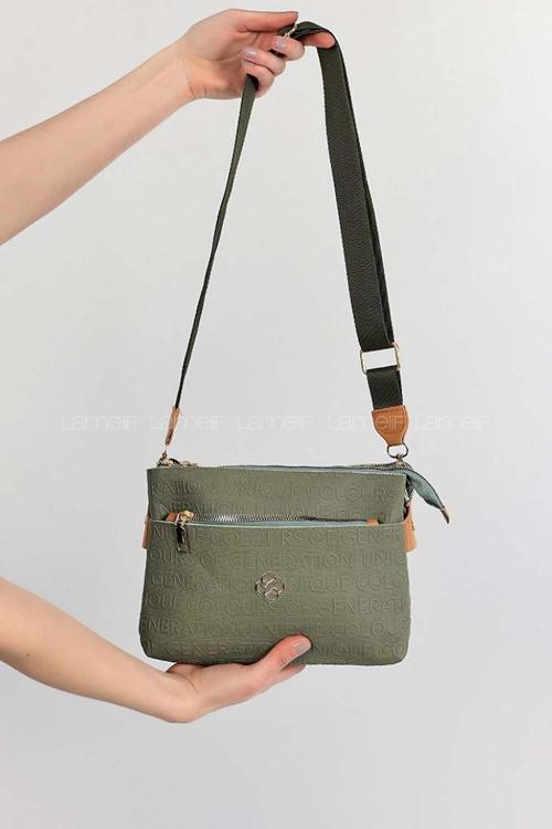 Plum Green Buckle Skin Hand Bag Bag