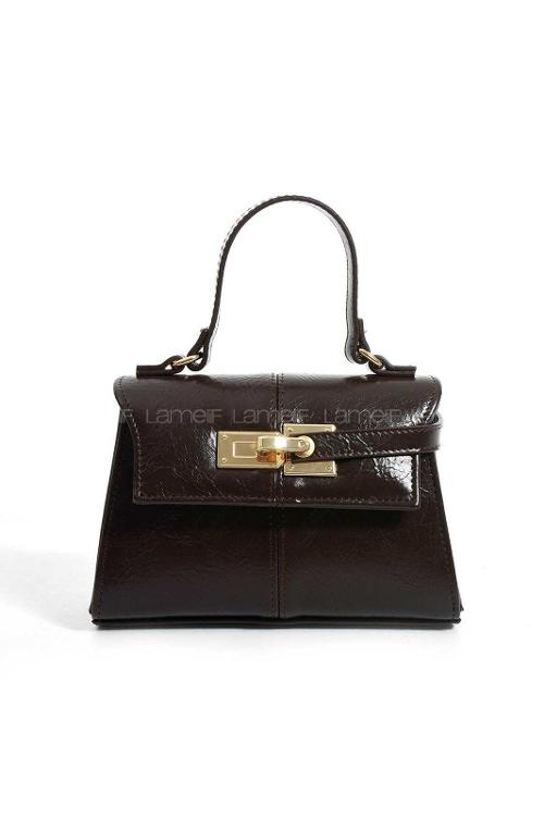 Lamelif Anastasia Model Kadın El Ve Omuz Çantası Acı Kahve