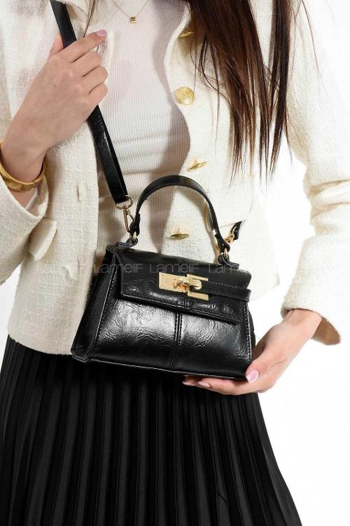 Lamelif Anastasia Model Kadın El Ve Omuz Çantası Siyah