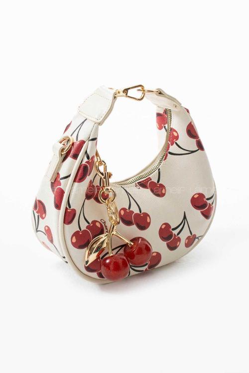 Lamelif Betty Model Charm Hediyeli Kadın El Ve Omuz Çantası Ekru