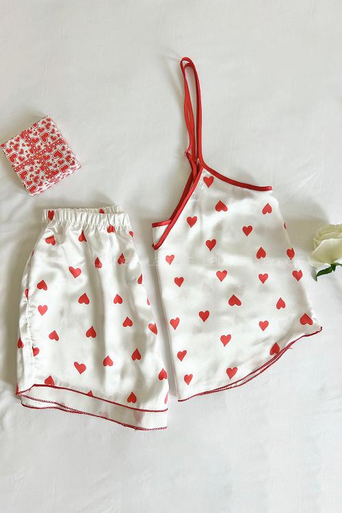 Lamelif Saten Takım Desteksiz