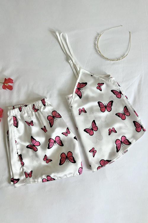 Lamelif Saten Takım Desteksiz