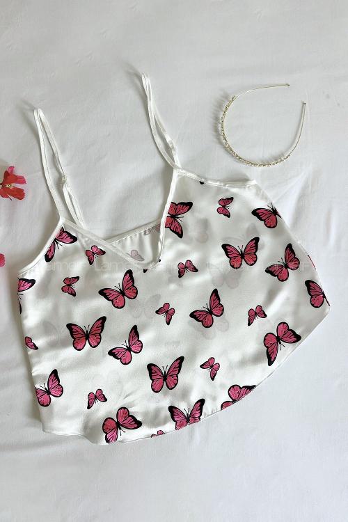 Lamelif Saten Takım Desteksiz