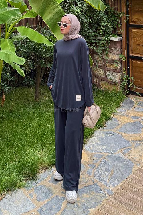 Lamelif Armalı İkili Takım Antrasit