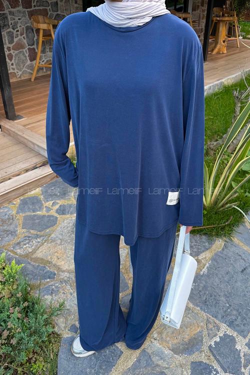 Lamelif Armalı İkili Takım Lacivert