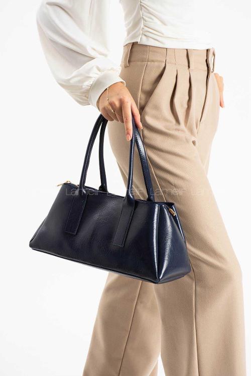 Lamelif Zeına Model Kadın El Ve Omuz Çantası Lacivert