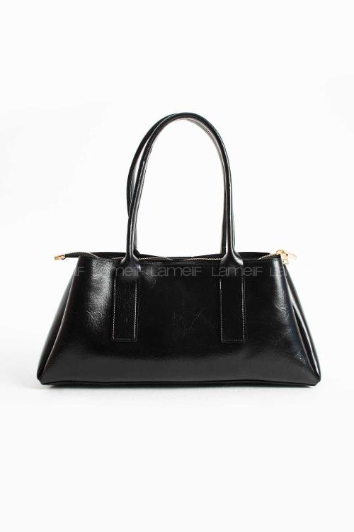 Lamelif Zeına Model Kadın El Ve Omuz Çantası Siyah