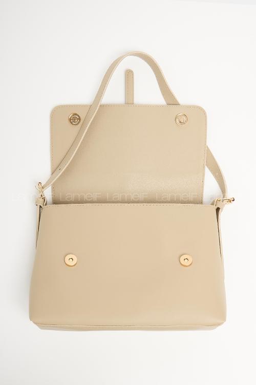 Lame Luxury Gold Detaylı Kadın Çanta Vizonrengi