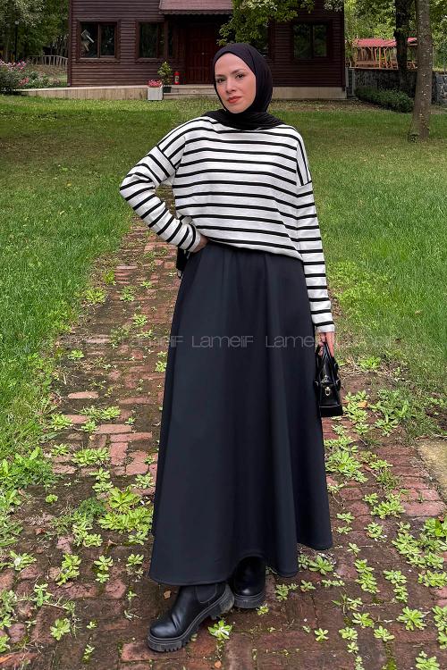 Lamelif Çizgili BalIkçı Kazak Naural