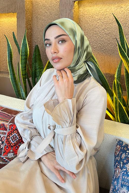 Lamelif Batik Desen Bambu Eşarp Adaçayı