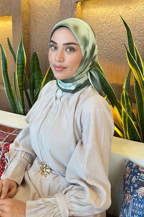 Lamelif Batik Desen Bambu Eşarp Adaçayı