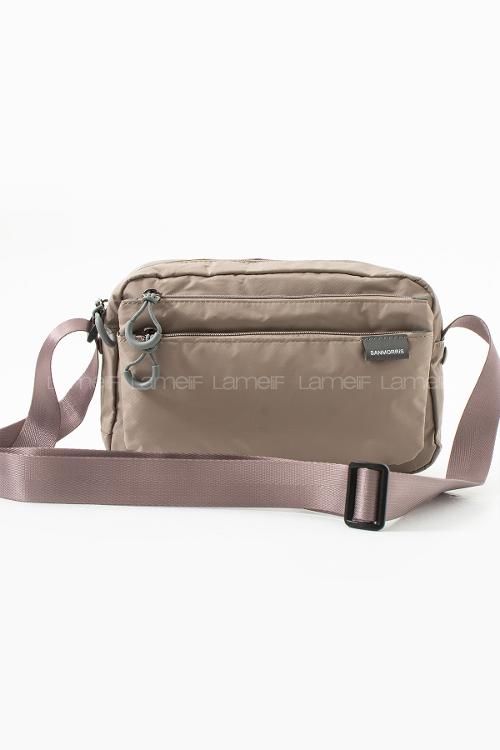 Lamelif San Morris Kadın 3 Gözlü Paraşüt Kumaş Ayarlanabilir Çapraz Askılı Çanta