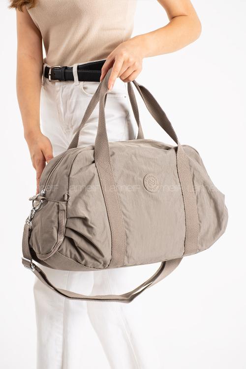 Lamelif San Morris Unisex Büyük Boy Krinkıl Kumaş Çapraz Askılı Spor ve Seyahat Çantası