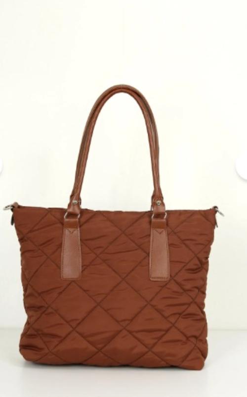 Tan With Zipper Skin Hand Bag Bag