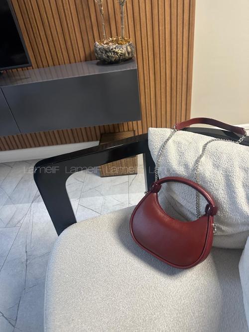 Lamelif Zincir Askılı Astarlı El ve Omuz Kadın Çanta 