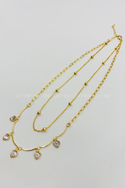 Gold Gold Straight Necklace
