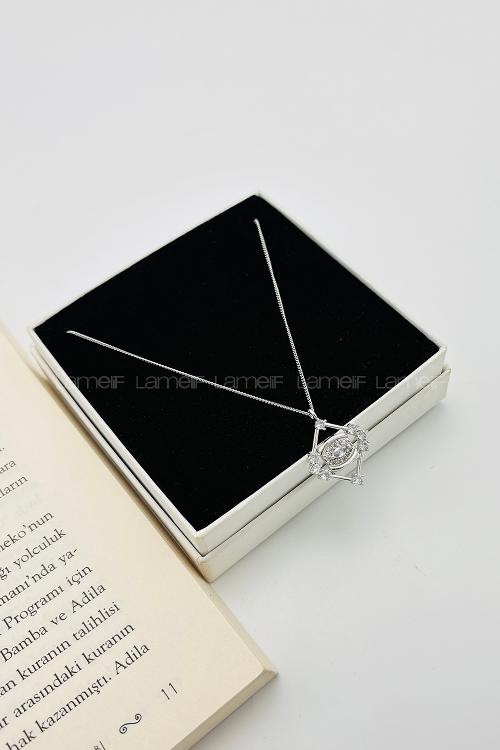 Silver Gold Straight Necklace