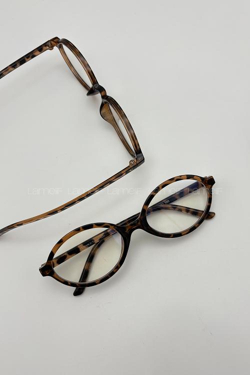 Lamelif Alyy Leopar Çerçeve Şeffaf Gözlük