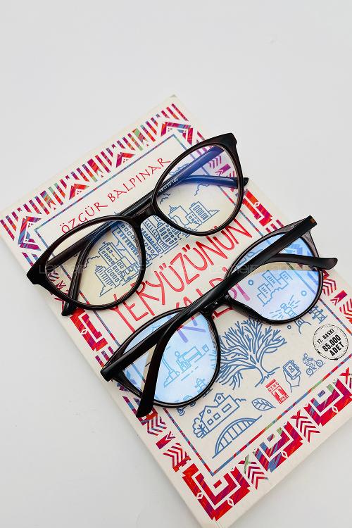 Lamelif Buny Acı Kahve Çerçeve Şeffaf İmaj Gözlük