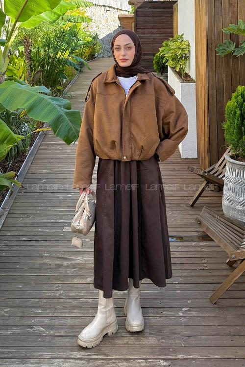 Lamelif Scuba Süet Mont Camel