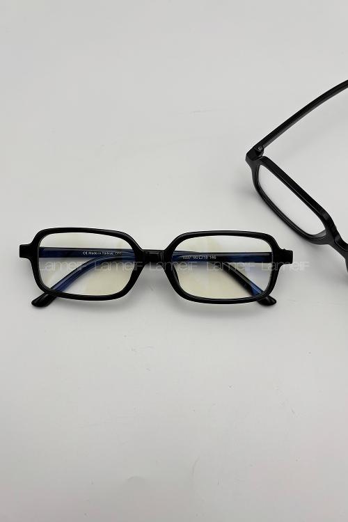 Lamelif Sisy Siyah Çerçeve Şeffaf Gözlük