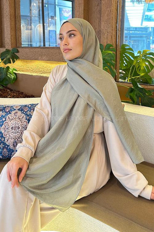 Anatolian Black Viscose Fabric Straight Shawl