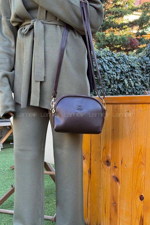 Kadın D Model Çapraz Çanta Omuz Çantası ve El Çantası