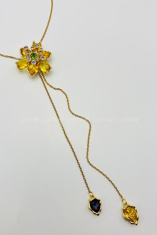 Yellow Gold Straight Necklace