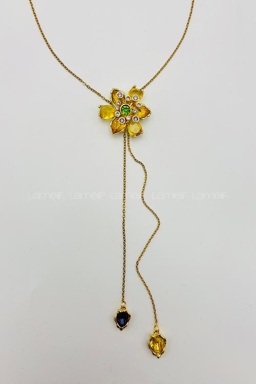 Yellow Gold Straight Necklace