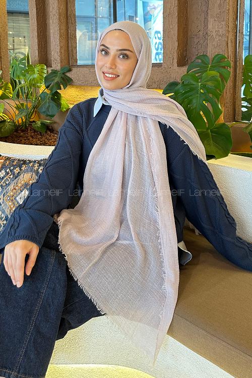 Lamelif Bürümcük Şal Açık Taş