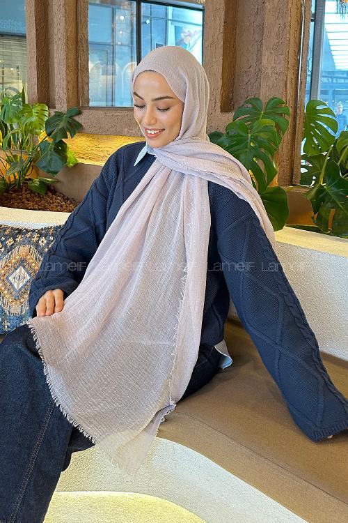 Lamelif Bürümcük Şal Açık Taş