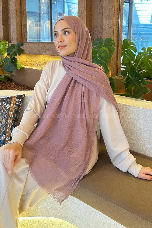 Lamelif Bürümcük Şal Gül Kurusu