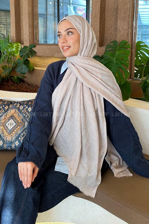 Lamelif Piliseli Bambu Şal Taş