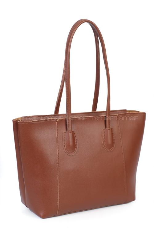 Tan Buckle Skin Hand Bag Bag