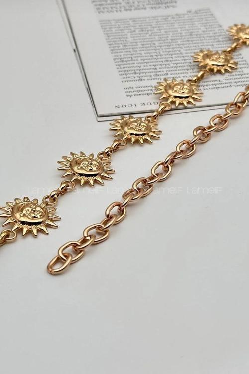 Lamelif Gold Sunshine Zincir Kemer