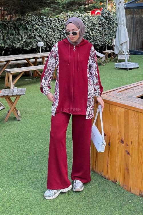 Lamelif Dijital Takım Bordo