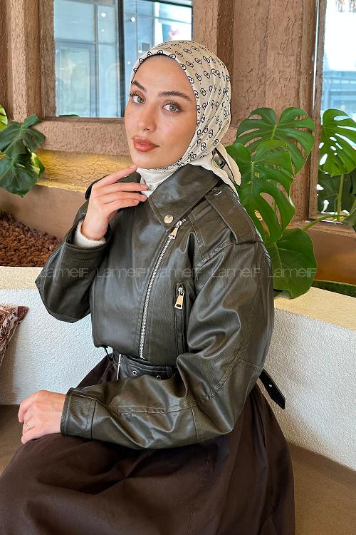 Lamelif G Desen Rayon Eşarp Taş