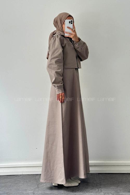 Lamelif Jileli İkili Takım Kum Beji