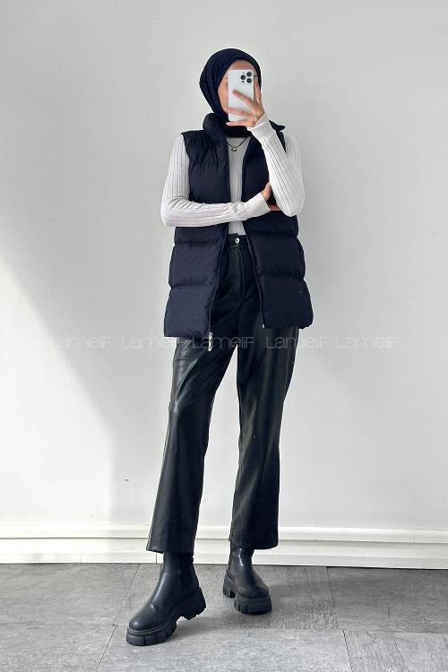 Lamelif Şişme Yelek Lacivert