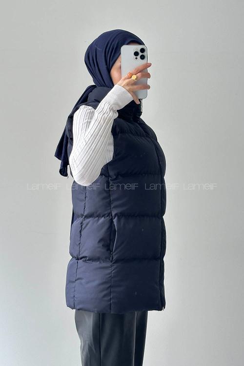 Lamelif Şişme Yelek Lacivert