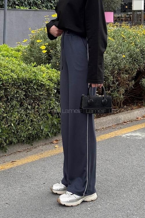 Lamelif Biyeli Modal Eşofman Antrasit