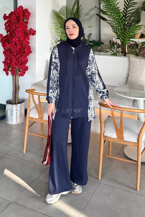 Lamelif Dijital Takım Lacivert