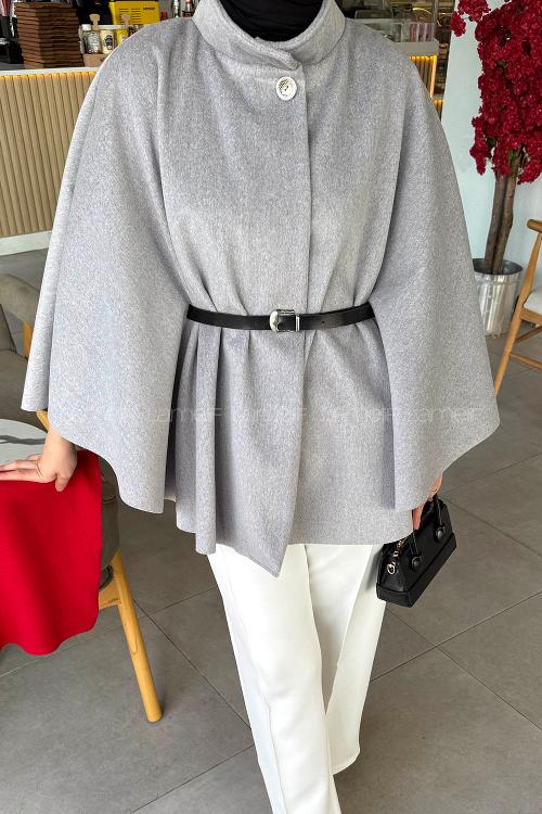 Lamelif Kemerli Panço Gri