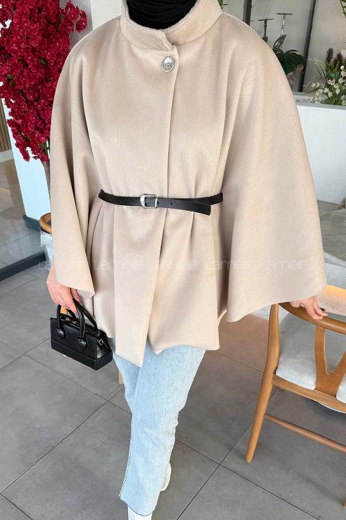 Lamelif Kemerli Panço Krem