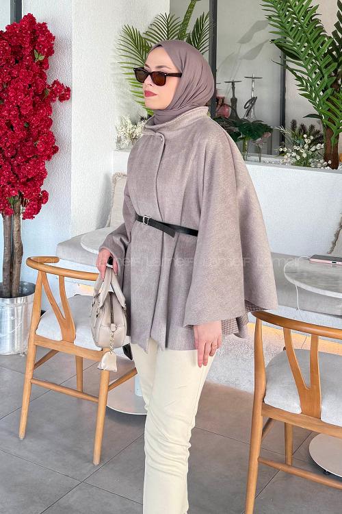 Lamelif Kemerli Panço Taş Rengi