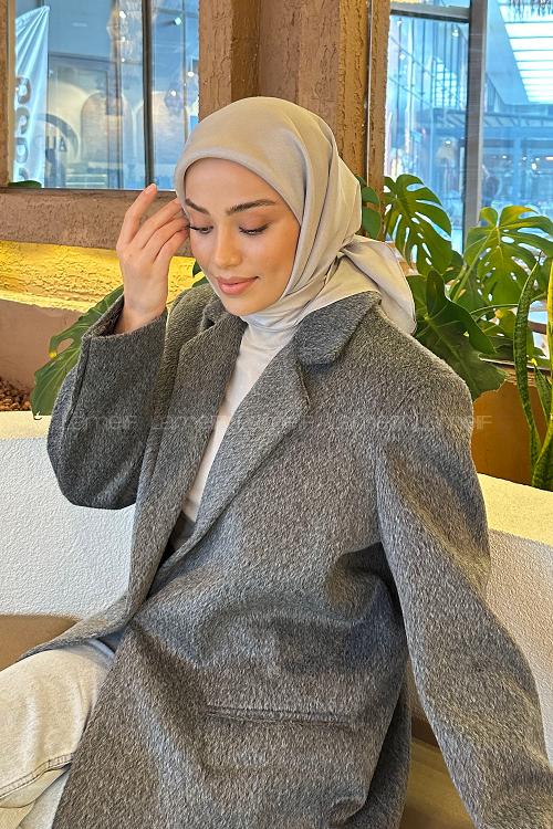Lamelif Star Eşarp Gri