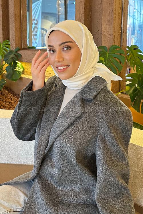 Lamelif Star Eşarp Kırık Beyaz