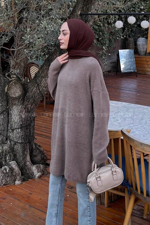 Lamelif Sakal Kumaş Kazak Vizonrengi